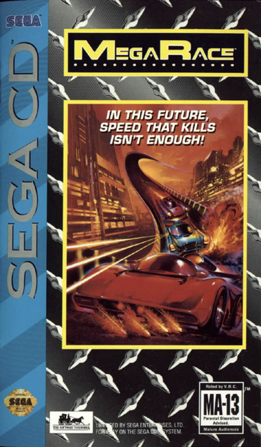 MegaRace (USA) Sega CD Game Cover